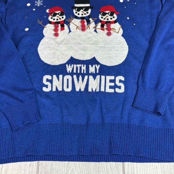 Christmas Sweater, Chillin’ with my Snowmies size M - Picture 4 of 7